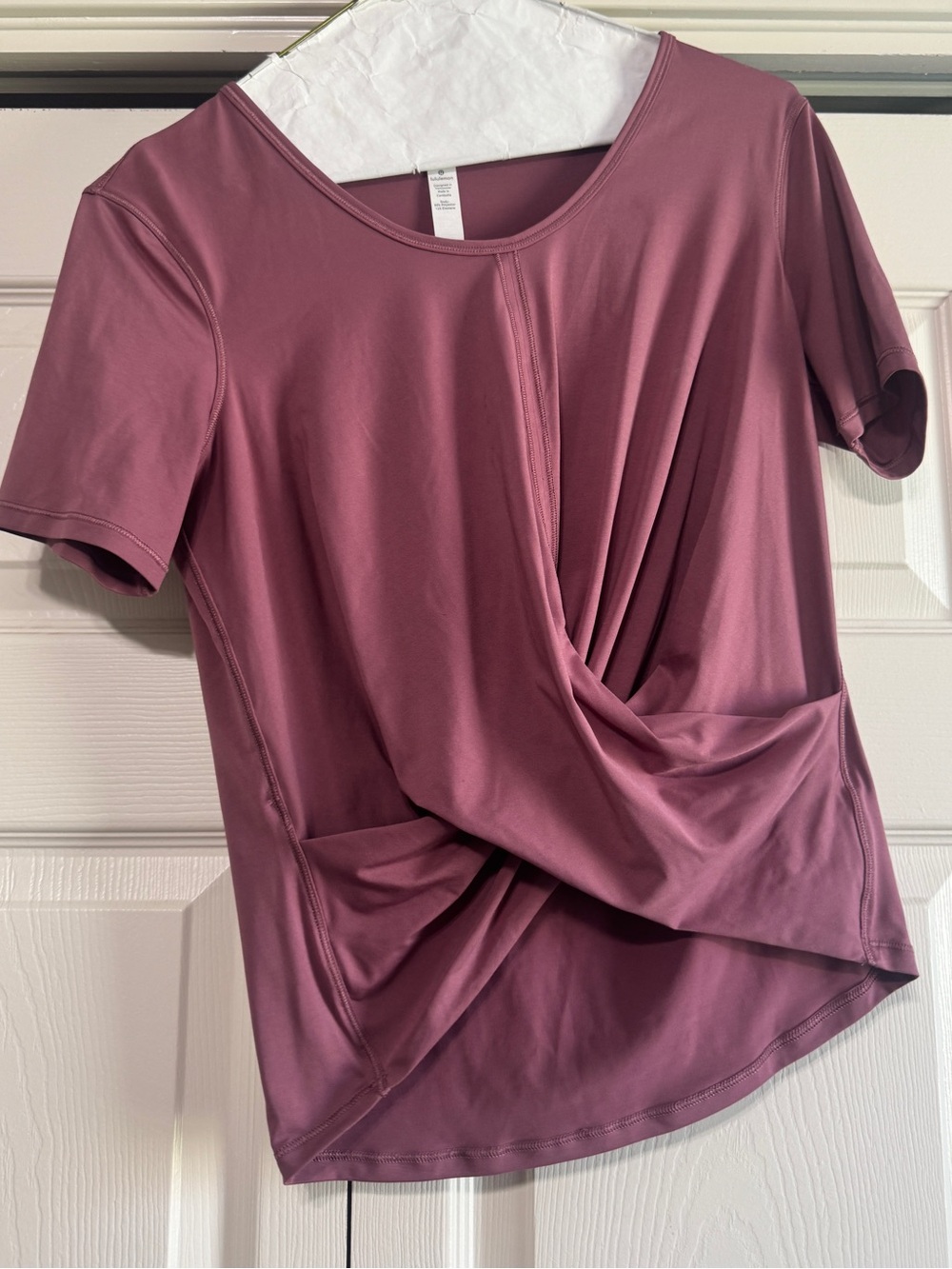 lululemon athletica Short Sleeve Twist-Drape Top - Mauve